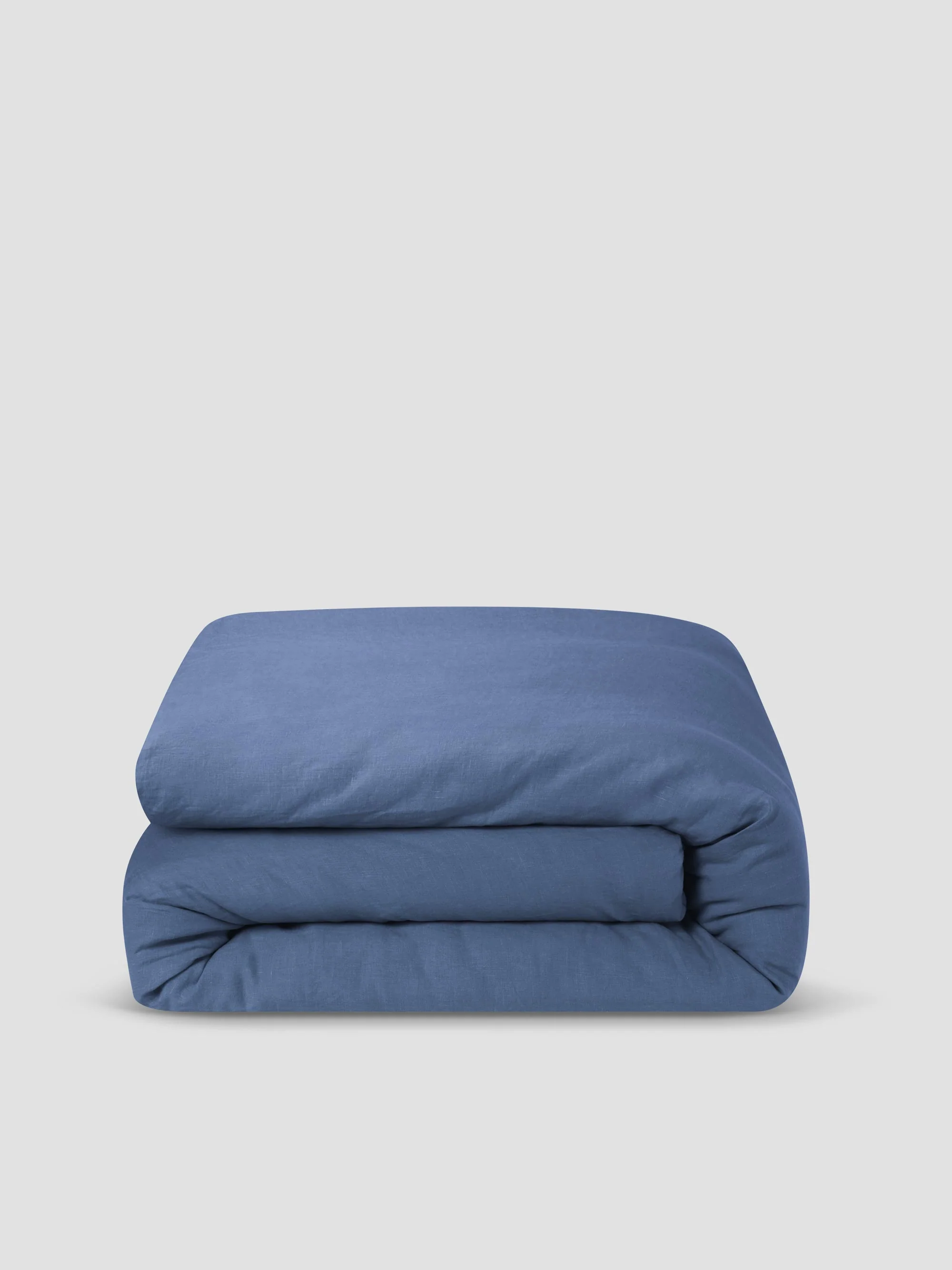 Blueberry Linen Blend Duvet Cover - Image 3
