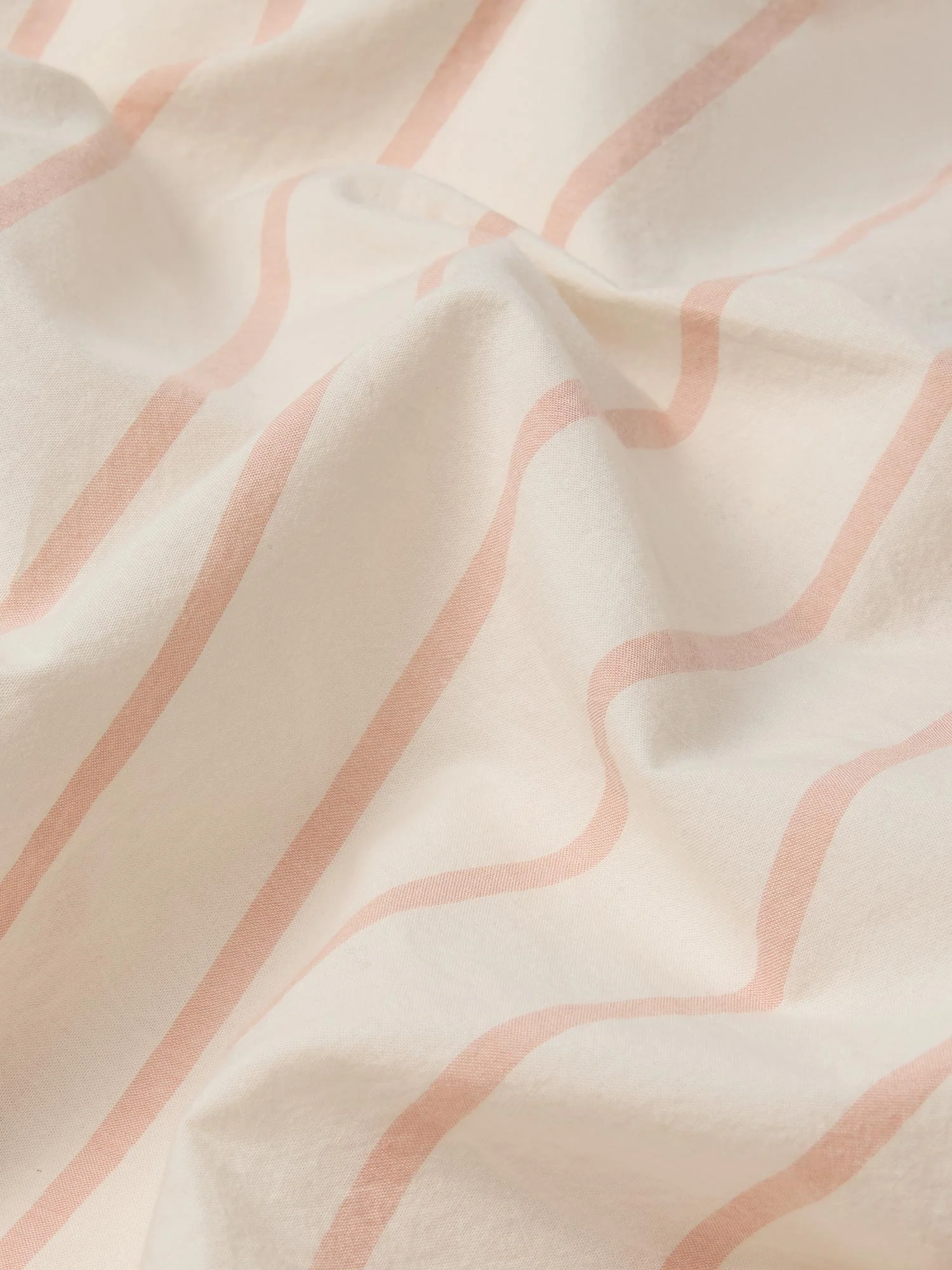 Blush Pink Slumber Stripe Cotton Pillowcases (Pair) - Image 3