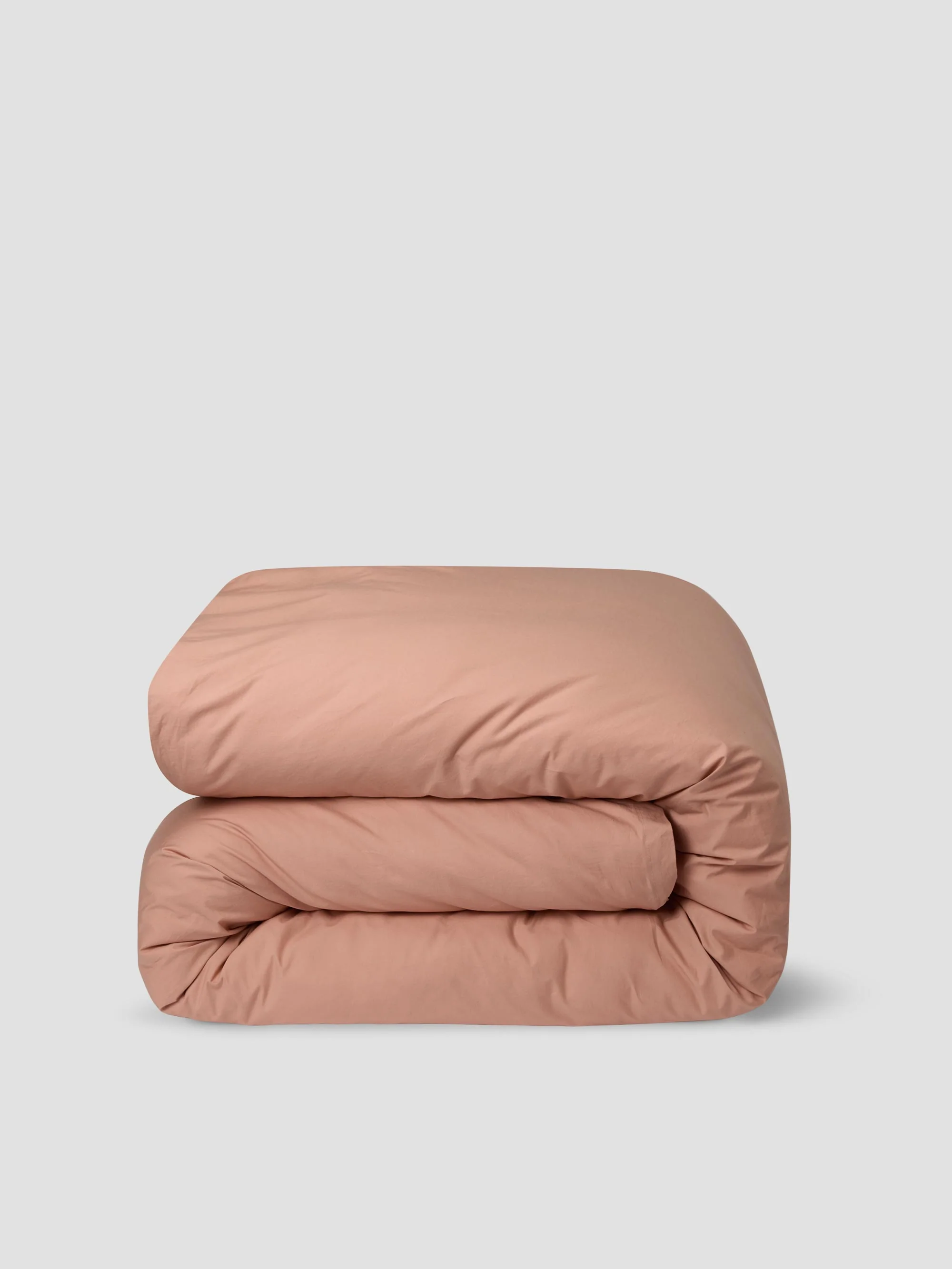 Blush Pink Washed Cotton Percale Duvet Cover - Image 3