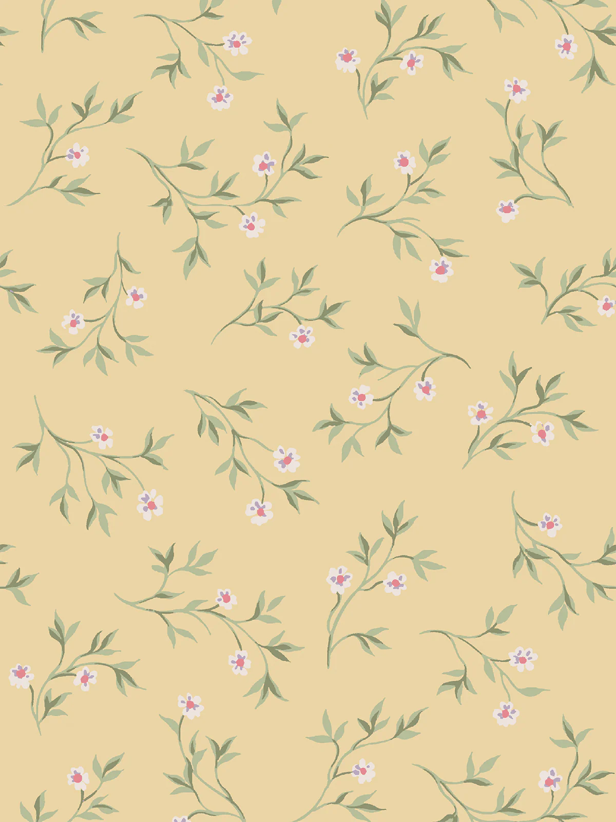 Chamomile Yellow Spring Sprig Wallpaper - Image 3