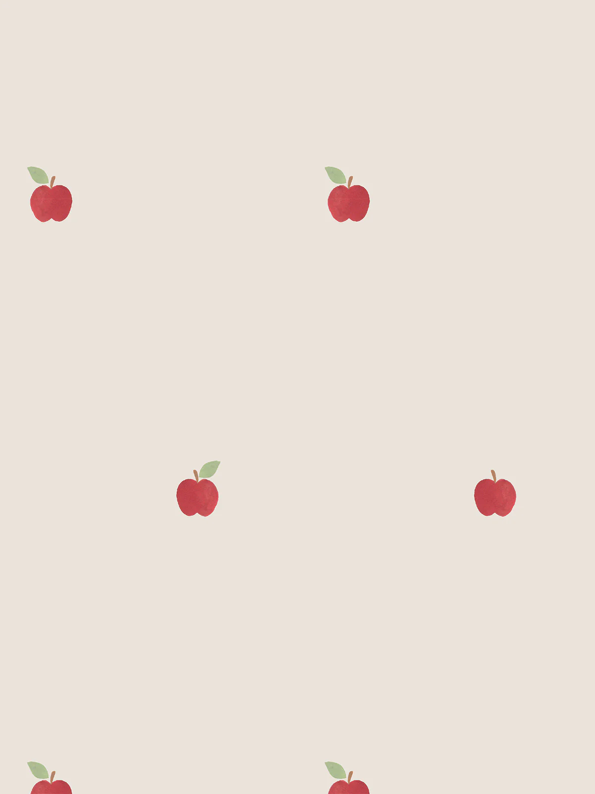 Cream Apples Wallpaper - Image 3
