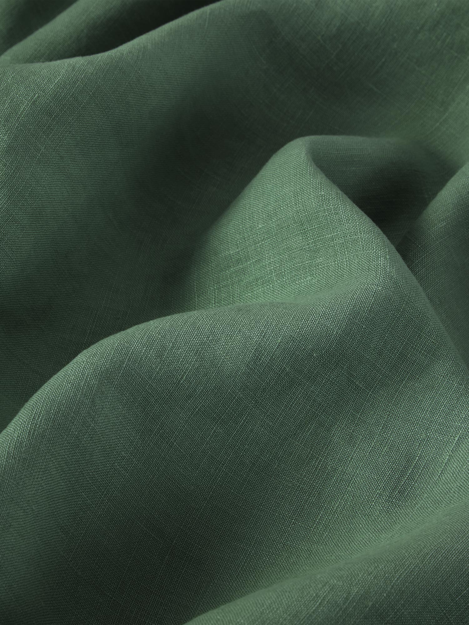 Elm Green Linen Blend Duvet Cover - Image 4