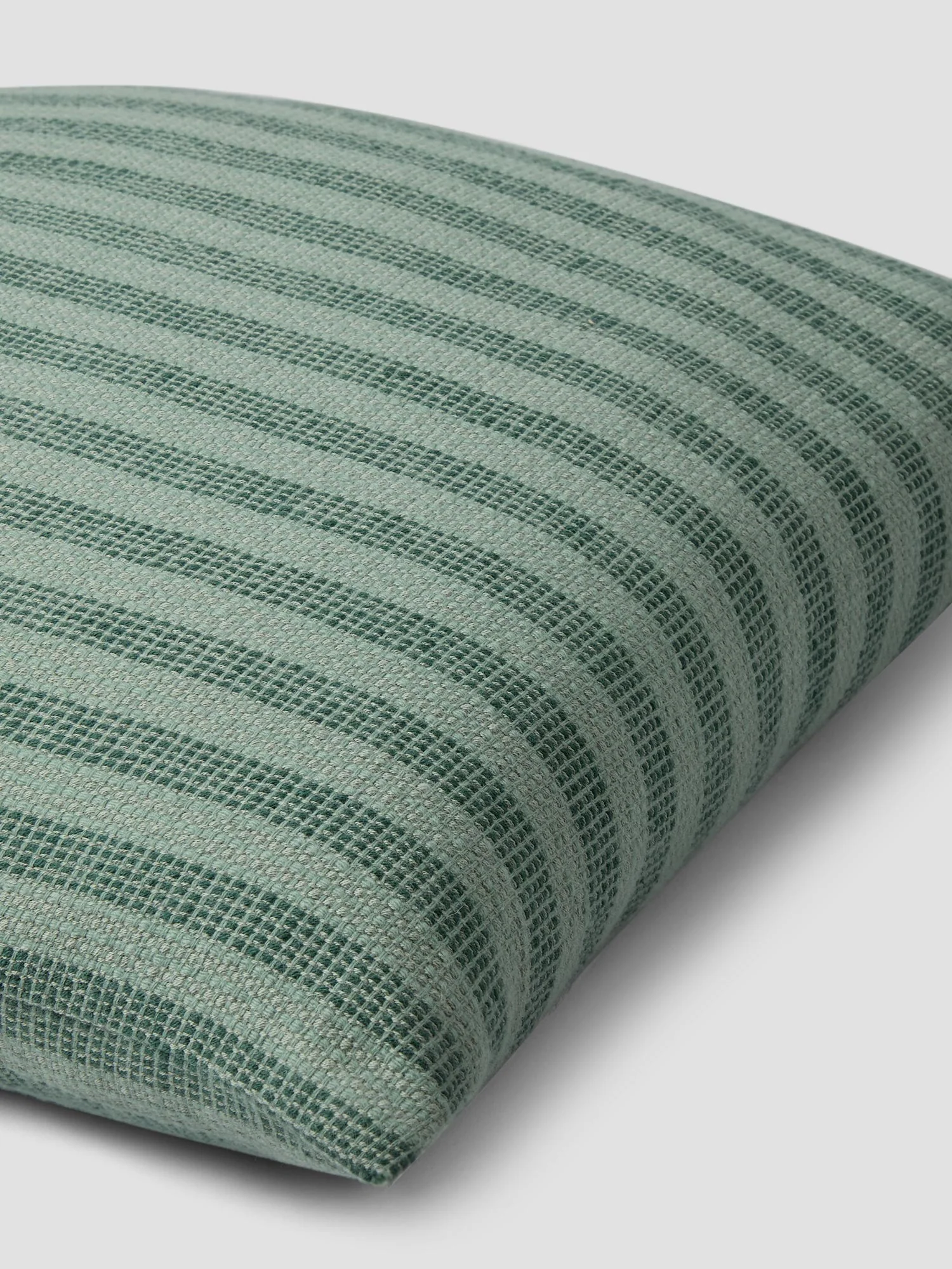 Pine Green Pembroke Stripe Wool Cushion Cover - Image 4