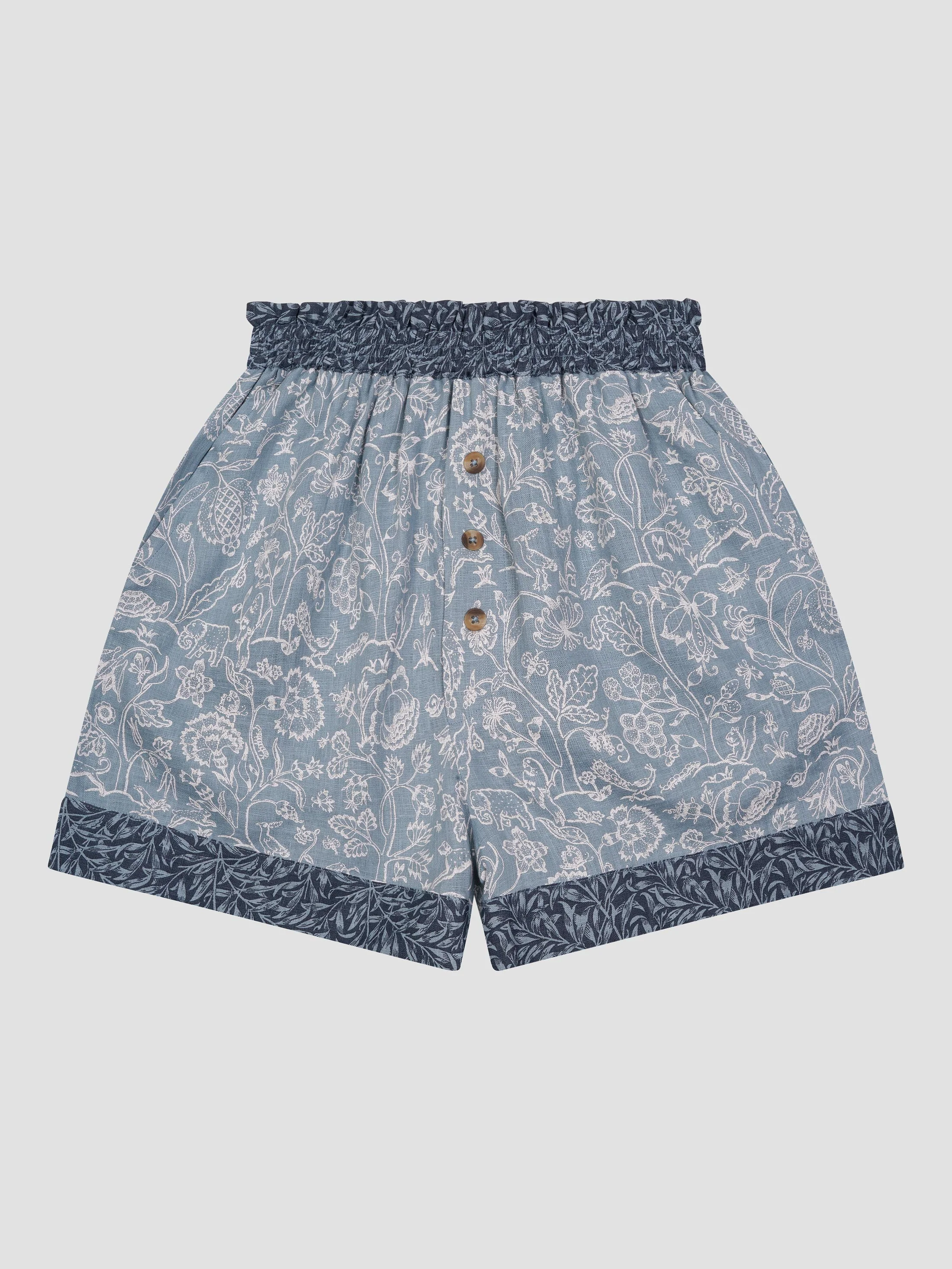 River Wandle Middlemore Linen Women’s Pyjama Shorts Set - Image 3