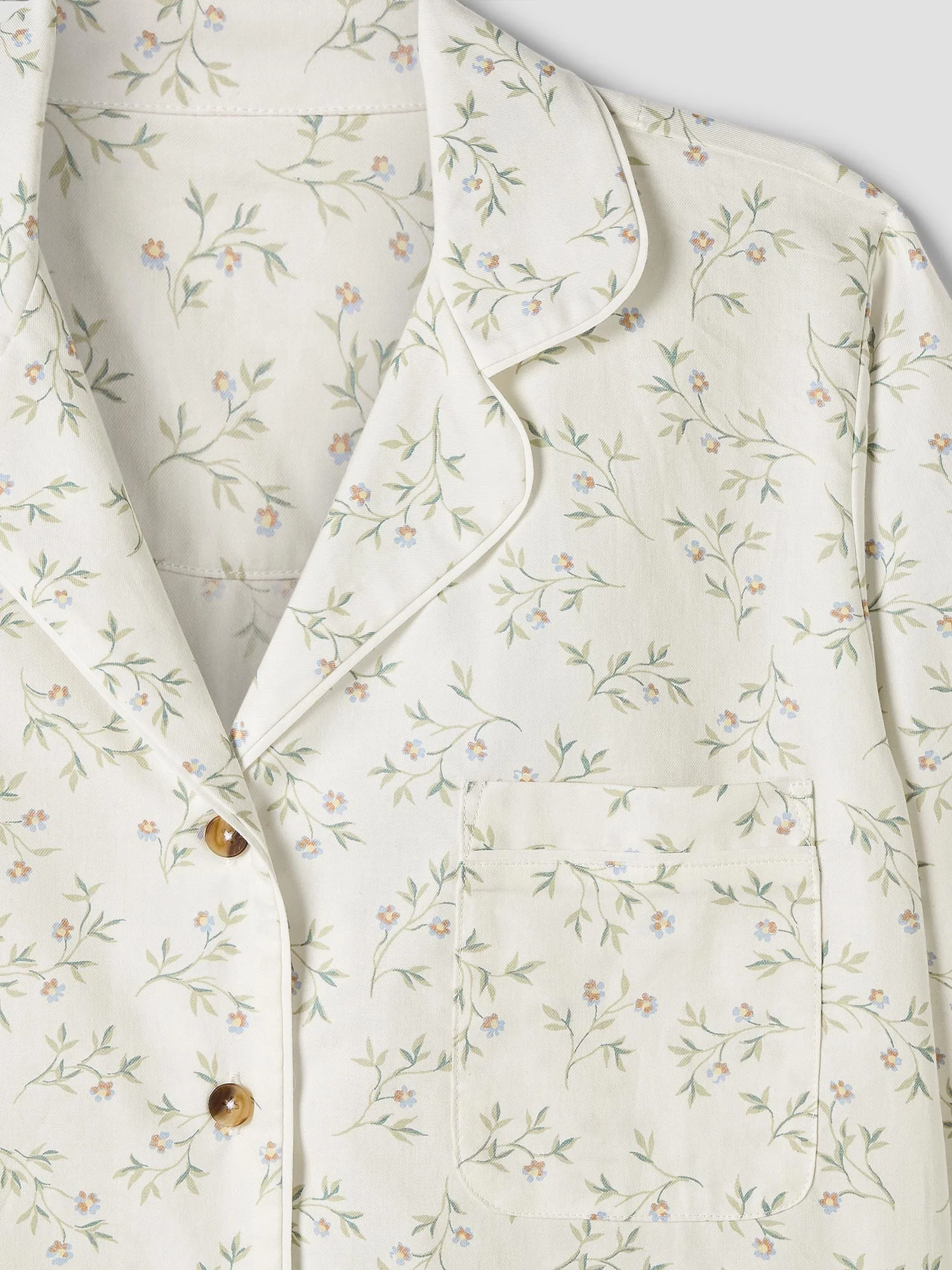 Spring Sprig Floral Cotton Cropped Trouser Set - Image 5