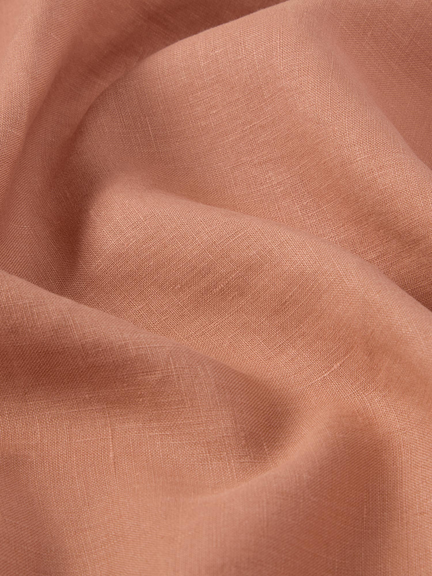 Warm Clay Linen Blend Fitted Sheet - Image 3