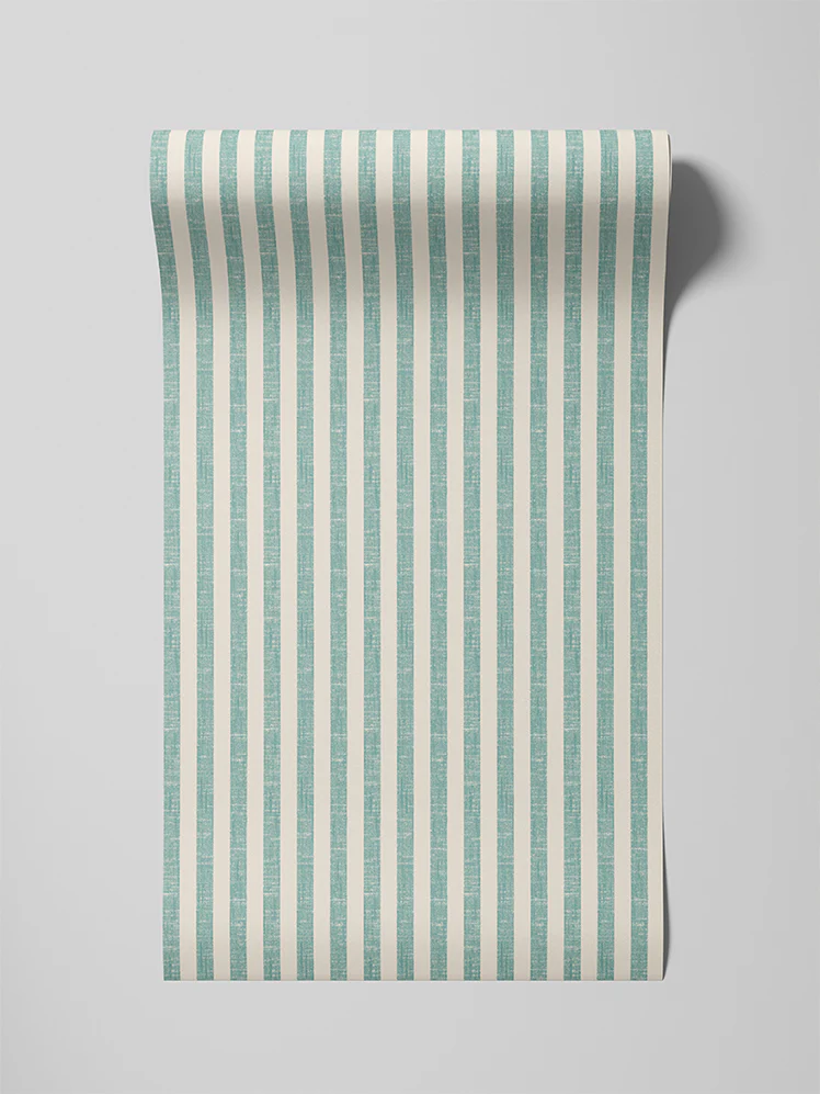Wasabi Pembroke Stripe Wallpaper - Image 3